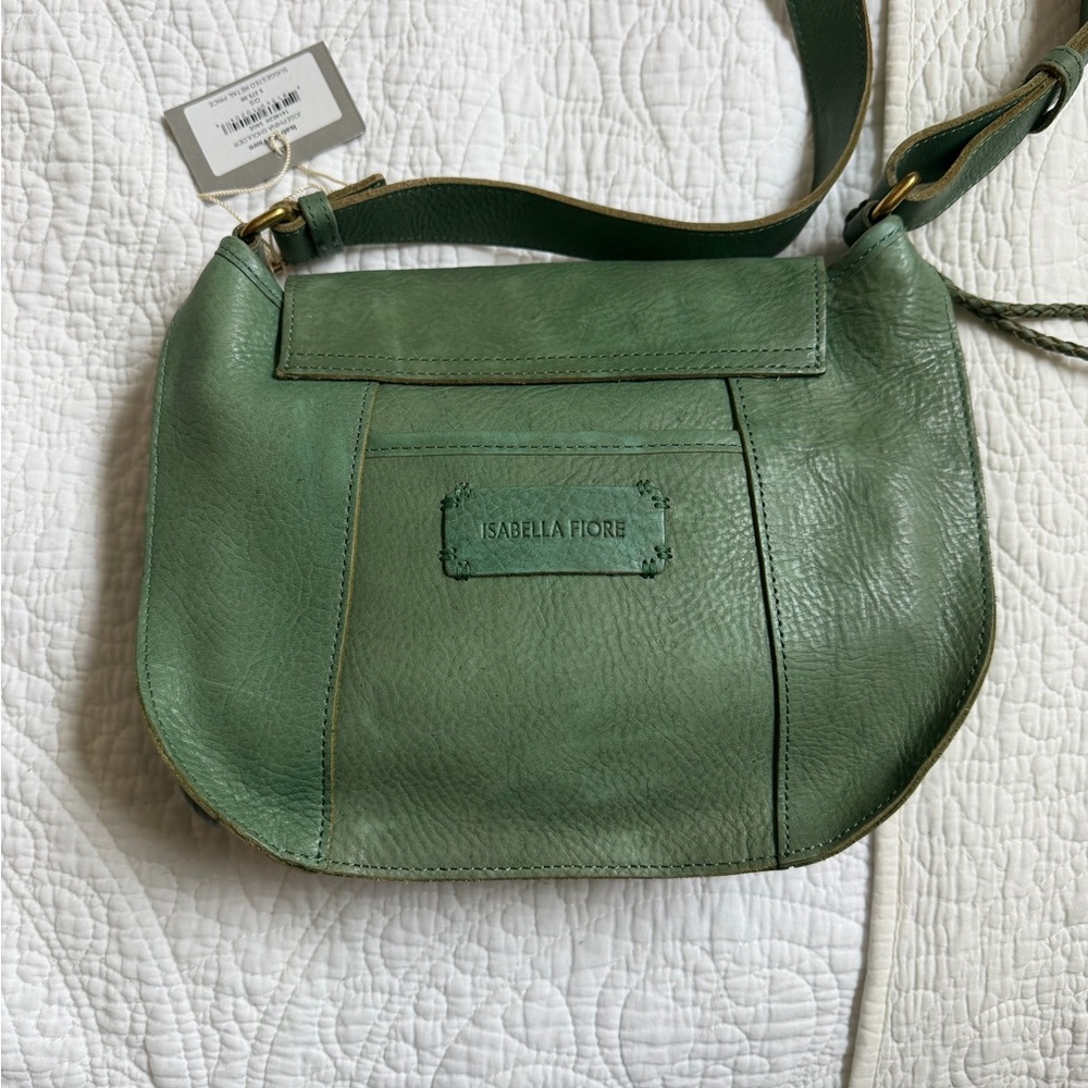 Isabella Fiore crossbody saddle bag, Josephine Shoulder sage - Picture 4 of 8
